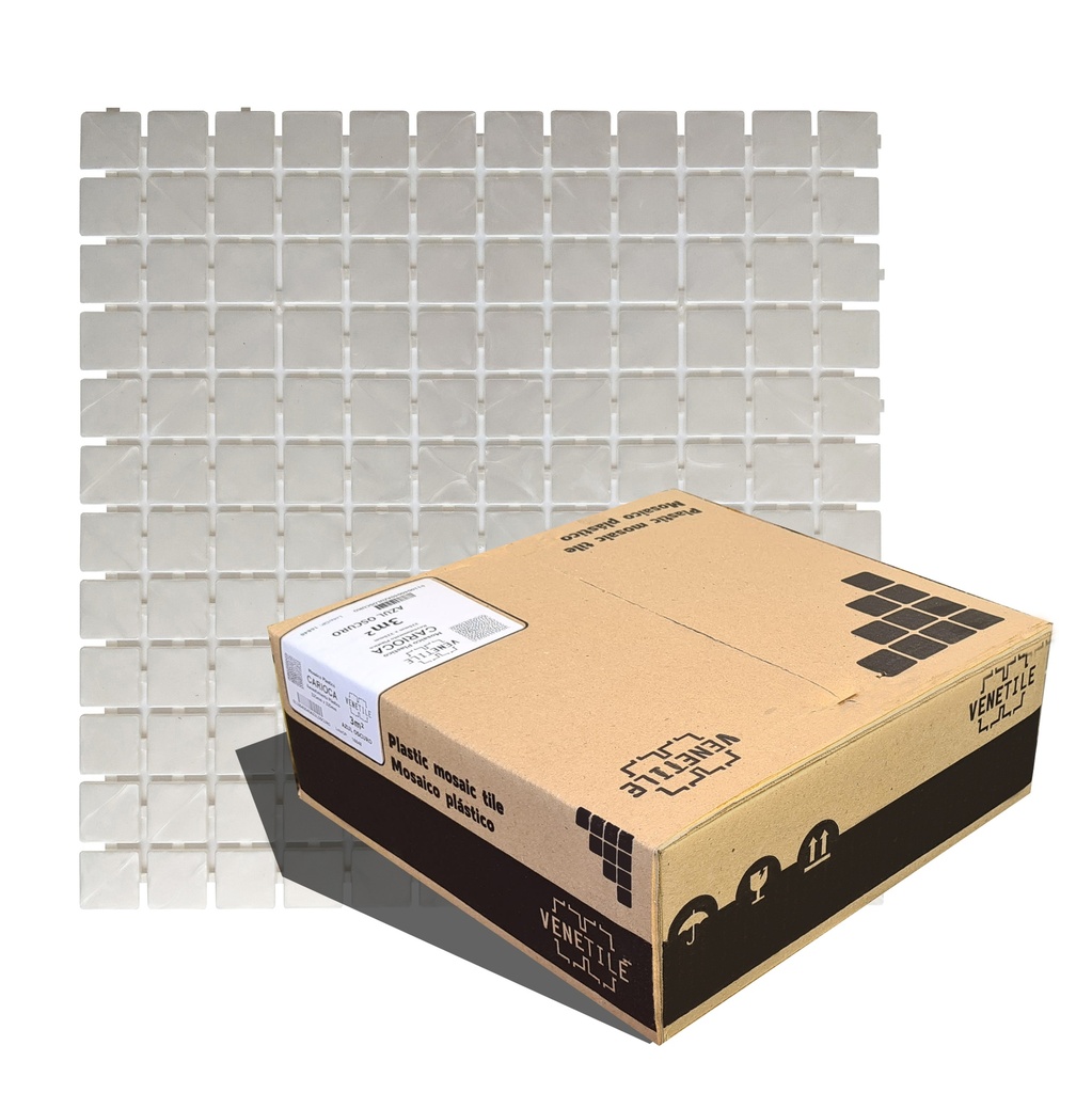 Revestimiento Plástico Venecita Blanco Perlado 3m2