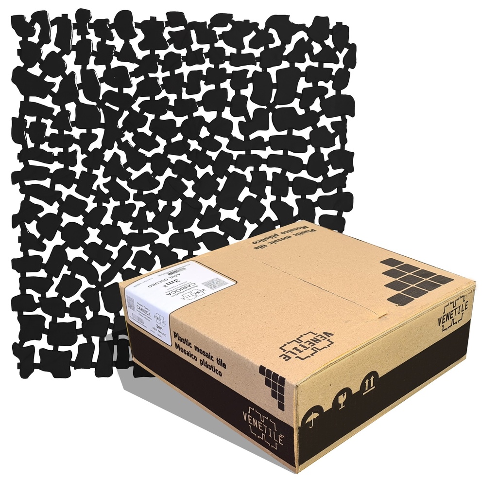 Revestimiento Plástico Stone Negro 3m2