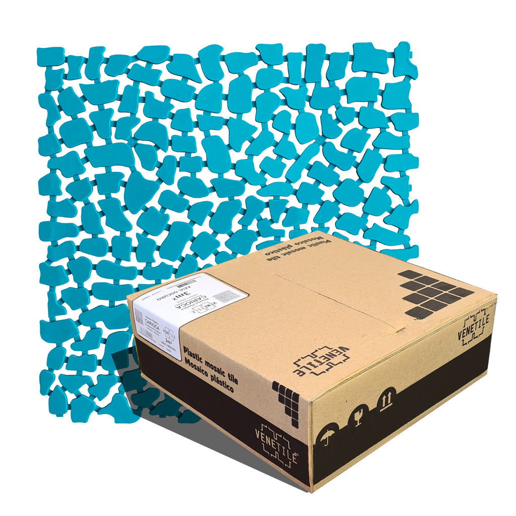 Revestimiento Plástico Stone Turquesa 3m2