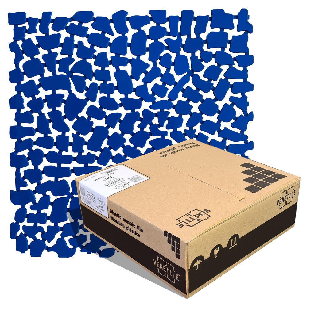 Revestimiento Plástico Stone Azul Oscuro 3m2