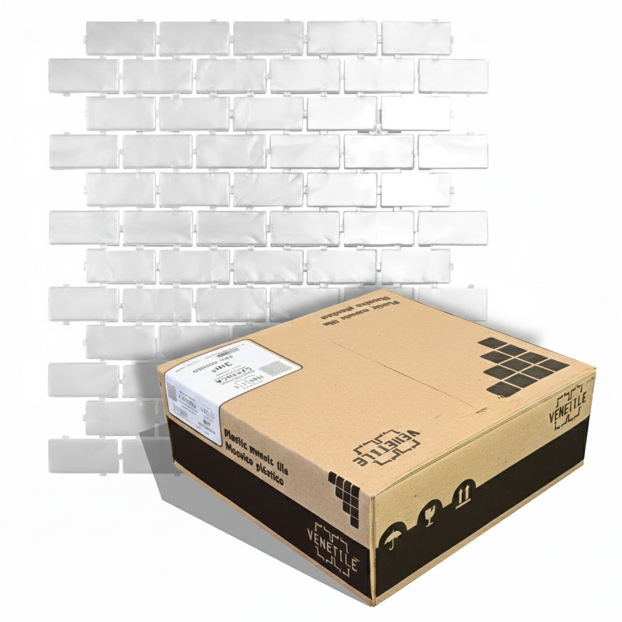 Revestimiento Plástico Brick Blanco Perlado 3m2