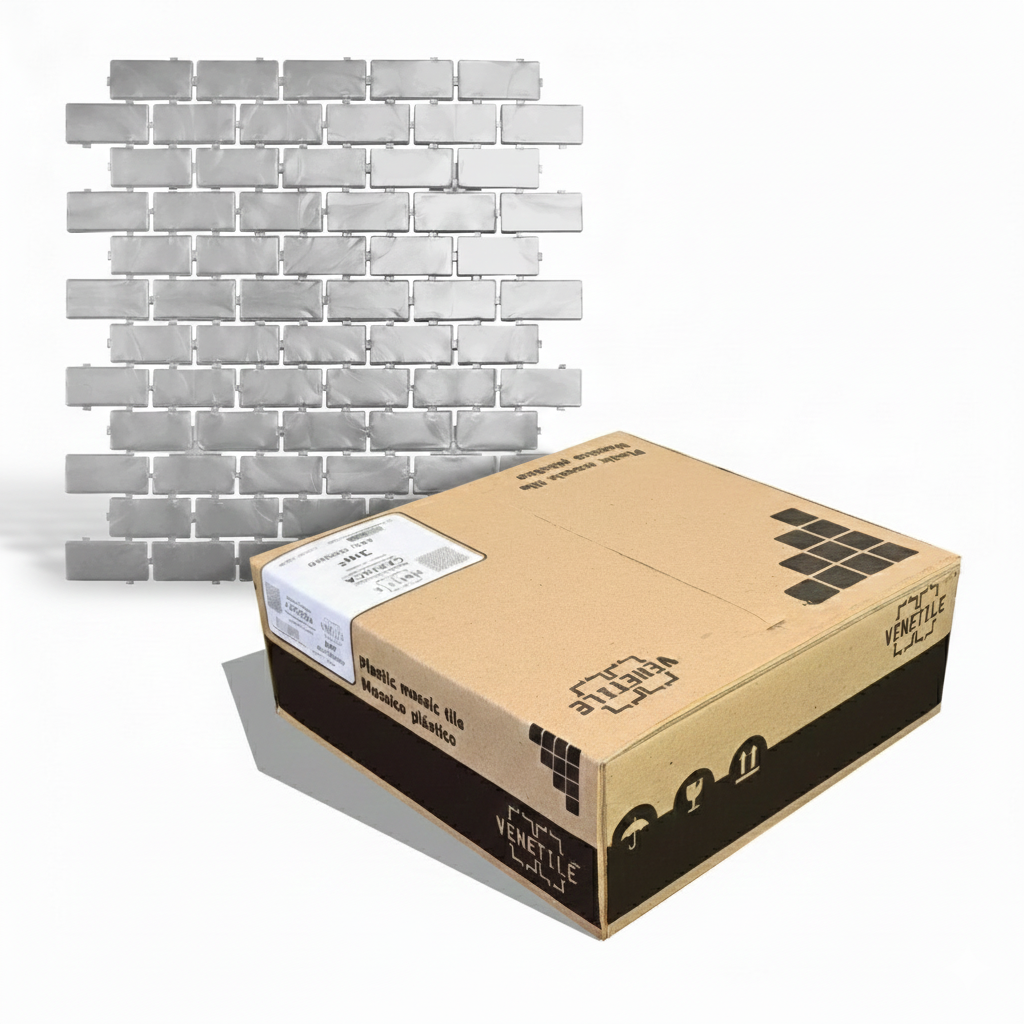 Revestimiento Plástico Brick Gris Perlado 3m2