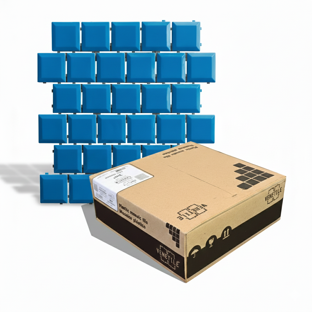 Revestimiento Plástico Vintage Azul 3m2