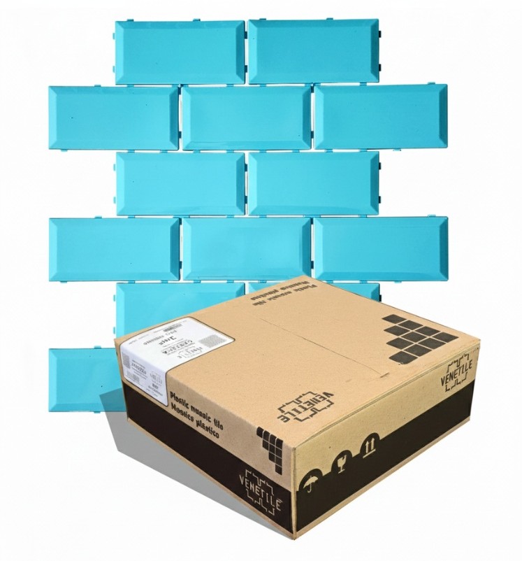 Revestimiento Plástico Subway Celeste Claro 2,74m2