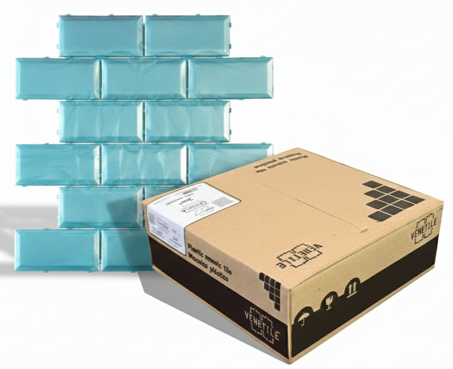 Revestimiento Plástico Subway Aqua 2,74m2