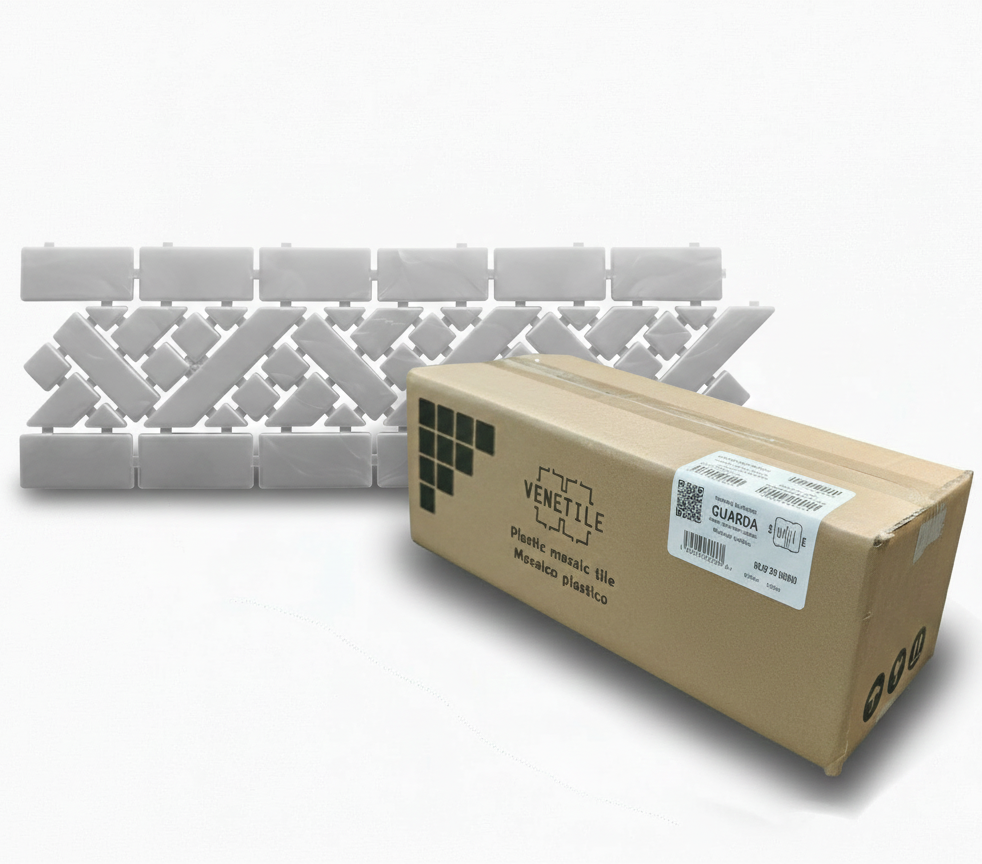 Revestimiento Plástico Guarda Angosta Gris Perlado 10m