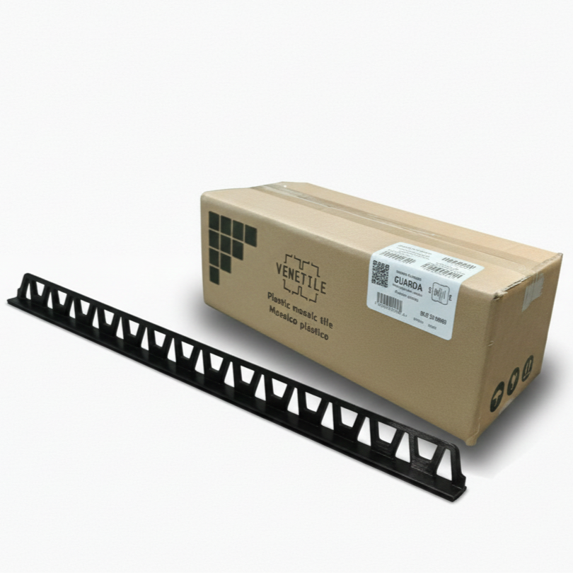 Revestimiento Plástico Guarda Canto Negro 48,75m