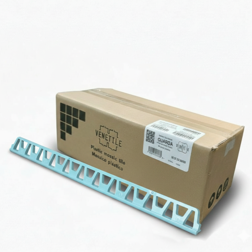 Revestimiento Plástico Guarda Canto Celeste Claro 48,75m