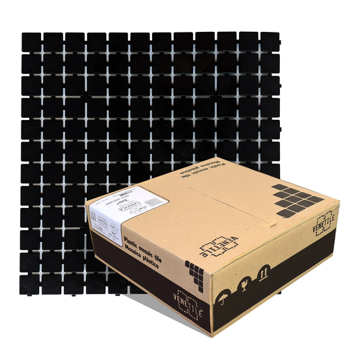 [A19A2C] Revestimiento Plástico Venecita Negro 3m2