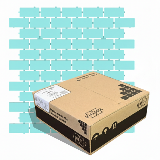 [A19C2M] Revestimiento Plástico Brick Celeste Claro 3m2