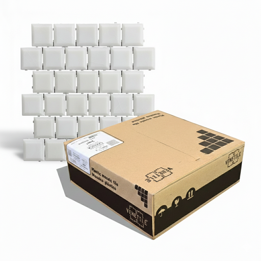 [A19E2G] Revestimiento Plástico Vintage Blanco Perlado 3m2