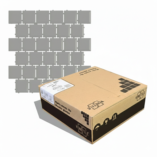 [A19E2J] Revestimiento Plástico Vintage Gris 3m2