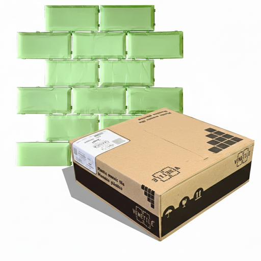 [A19F1R] Revestimiento Plástico Subway Esmeralda 2,74m2