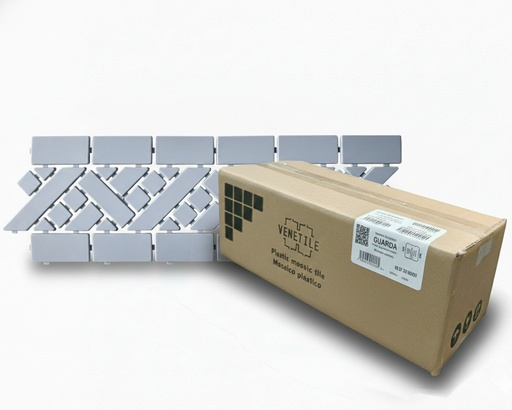 [A19G1J] Revestimiento Plástico Guarda Angosta Gris 10m