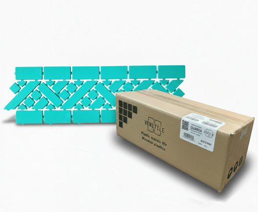 [A19G1K] Revestimiento Plástico Guarda Angosta Verde Agua 10m