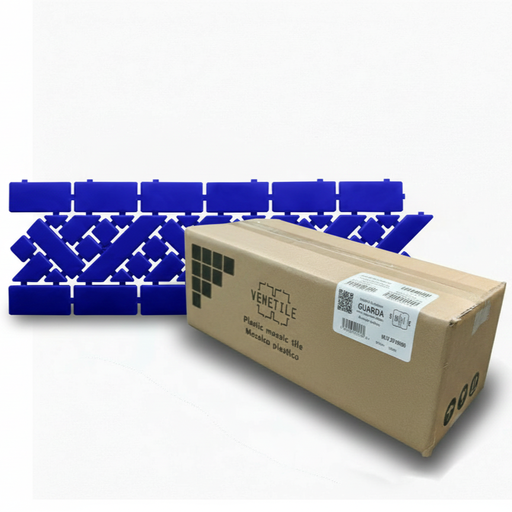 [A19G1N] Revestimiento Plástico Guarda Angosta Azul Oscuro 10m