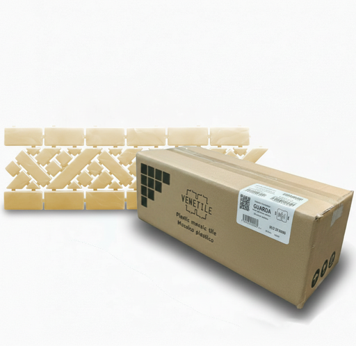 [A19G1Q] Revestimiento Plástico Guarda Angosta Arena Perlado 10m