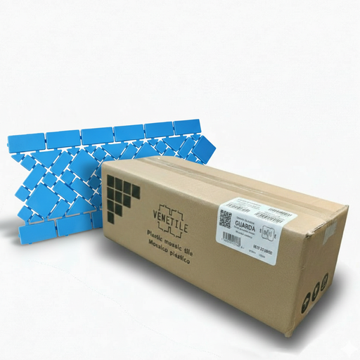 [A19H1F] Revestimiento Plástico Guarda Ancha Celeste 10m