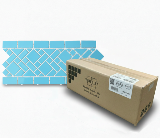 [A19H1M] Revestimiento Plástico Guarda Ancha Celeste Claro 10m